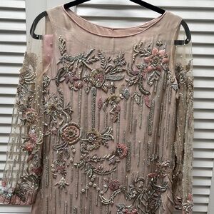 Elegant Beaded Floral Dress